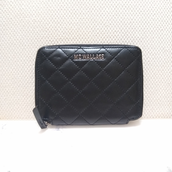 MZ Wallace Black Leather Passport Organizer - Picture 4 of 8